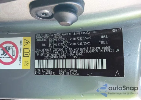 2017 Lexus Rx 350 z USA, uszkodzony, nr VIN 2T2ZZMCAXHC082308